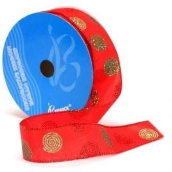 Berwick A13210-09025-B013 Monofilament Edge Whirlwind Craft Ribbon, 1-1/2-Inch Wide by 25-Yard Spool, Red by Berwick Offray, LLC
