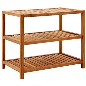 SengentoStyle Badkamerschap 65x40x55 cm massief walnotenhout