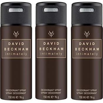 David Beckham Intimately Beckham Deodorant Anti-Perspirant Body Spray for Men, 150 ml 3 Pack