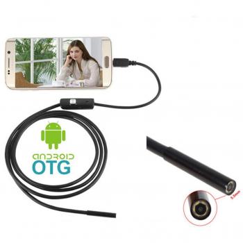 Android teléfono Micro USB cámara endoscópica 5,5 mm 6LED portátil OTG USB endoscopio 1 M 2 M 3,5 M 5 M USB Borescope