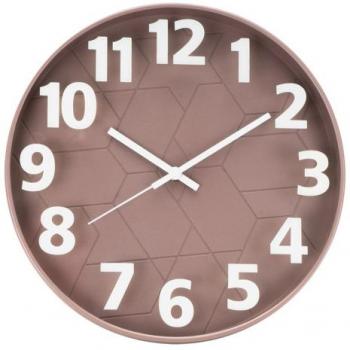 Reloj de pared Ratón Ø30x5cm con agujas marrones y movimiento continuo (pila AA no incluida)
