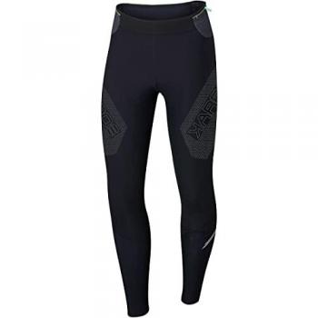 Mallas de trail Karpos Lavaredo Tech Tight negro, mallas para correr, tejido elástico y transpirable, diseño ajustado, ideal para actividades al aire libre, con cintura elástica y bolsillo trasero