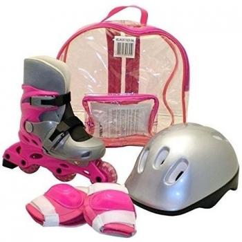 Truly Niños Inline Skate Set Rosa Rosa Talla:Small