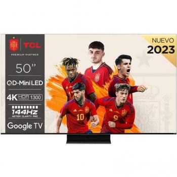 Smart TV TCL 50C805 50 Mini LED 4K QLED Google TV Dolby Vision Atmos Sonido Onkyo 2.1 Motion Clarity Pro 144Hz