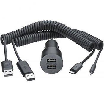 Degauss Labs - Cargador USB para coches, color negro