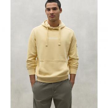Sudadera con capucha y bolsillo canguro Barca amarillo ECOALF - Moda sostenible para hombre