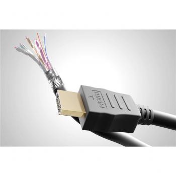 Cable HDMI 1m Tipo A Alta Velocidad 4K UHD con Ethernet y Conectores Chapados en Oro