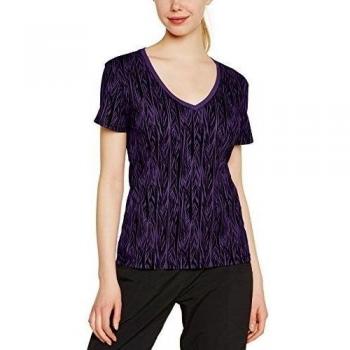 Zumba Safari All-Over Graphic - Camiseta para mujer, color lilschwarz, talla X-Small