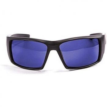 Ocean Sunglasses – Aruba – Gafas de Sol polarizadas – Montura: Negro Mate – Lentes: Revo Azul