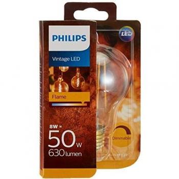 Philips Bombilla LED E27, 7.5 W equivalentes a 48 W en incandescencia, luz blanca
