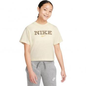Camiseta Nike Sportswear Beige para Niña