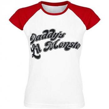 Suicide Squad Daddy's Little Monster Camiseta Mujer rojo-blanco L