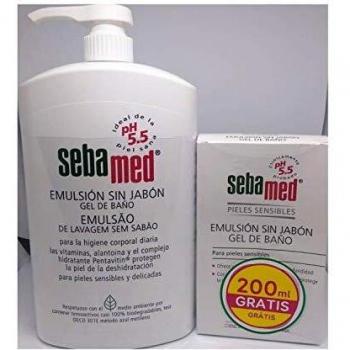 Pack Promocional ECOLÓGICO Emulsión sin jabón para piel normal y sensible - 1 litro + 200ml de Regalo