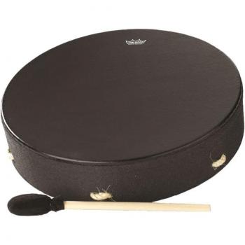 Remo Bahia Buffalo Drum 16x3.5 Black Frame Percussion Instrument