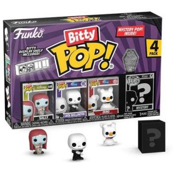 Funko Bitty Pop! The Nightmare Before Christmas - 4 Pack Vinyl Figures (Sally, Jack Skellington, Zero) 2.5 cm