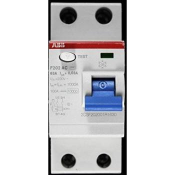 Interruptor diferencial ABB 2P 63A 30mA Clase AC (2CSF202001R1630)