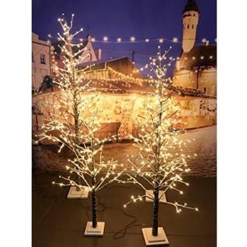 Árbol Nevado con Luces LED 120 cm - 114 Luces LED