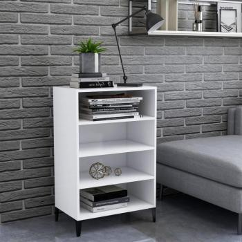 Aparador blanco de madera multicapa 57x35x90 cm