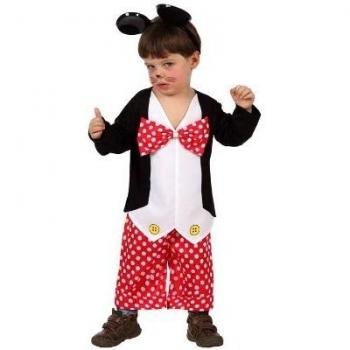 Atosa-10494 Disfraz Ratón Cito Cuento, color rojo, 12 A 24 Meses