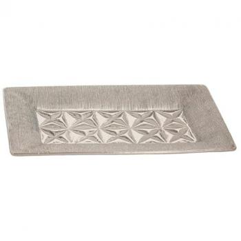 Centro de Mesa Romimex Plateado Cerámica 31 x 3 x 17 cm