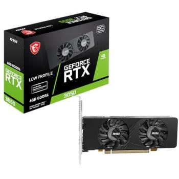 Tarjeta Gráfica MSI GeForce RTX 3050 LP E 6G OC 6GB GDDR6