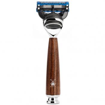 MÜHLE Rytmo Fusion Traditional Shaving Razor - Steamed Ash, Engravable