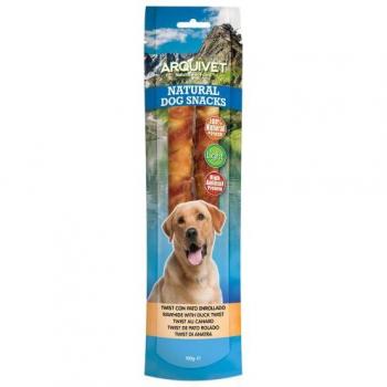 Twist de Pato Enrollado - 24 cm - 1 kg - Snacks naturales para perros, chuches, golosinas, premios y recompensas