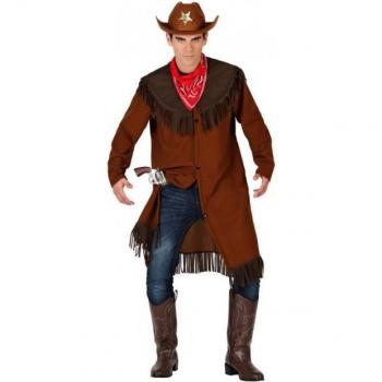 Disfraz Hombre Vaquero Marrón con Flecos