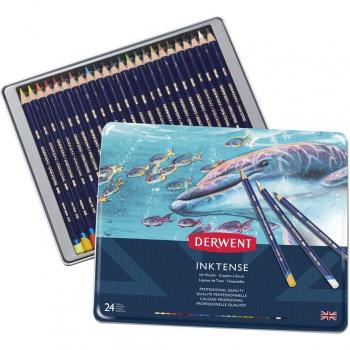 Lápices Inktense Derwent de 24 colores