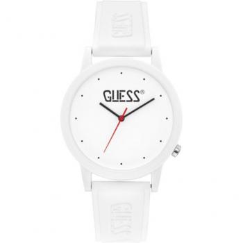 Guess Originals V1040M1 Ladies Watch with White Silicone Strap and Stainless Steel Case