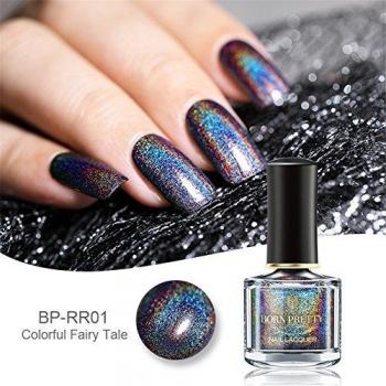 BORN PRETTY 6ml Holographic Holo Glitter Super Shine Nail Art Polish
