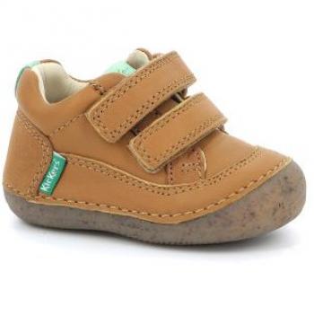 Kickers SOSTANKRO Velcro Baby Sneakers (up to size 30) Camel