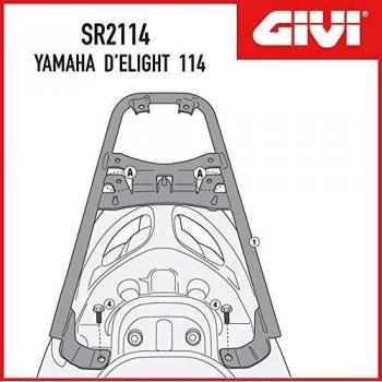 Kit Anclajes Givi SR2114 para Baúl Sistema Monolock Yamaha D'elight 114 2013