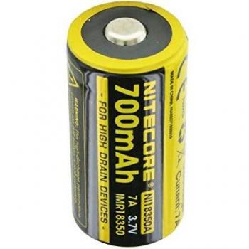 Batería Recargable IMR18350 NITECORE 3.7V 700mAh Sin Protección