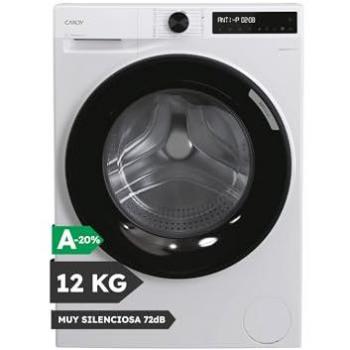Lavadora Carga Frontal Candy ProWash 500 BR 412BL8-S, 12 kg, 1400 rpm, Inverter, Wi-Fi, 16 Programas, Blanco