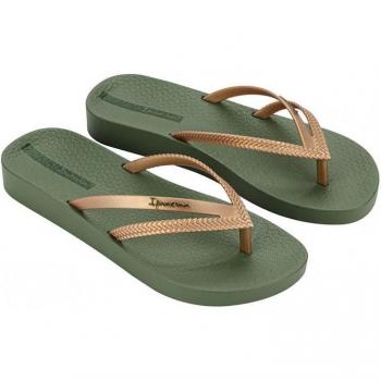 Chanclas Ipanema Bossa Soft V Mujer Verde/Oro