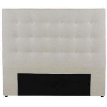 Cabecero Acolchado Francesco 160 cm Tela Beige