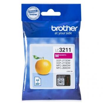 Cartucho de Tinta Brother LC3211M Magenta 200 Páginas