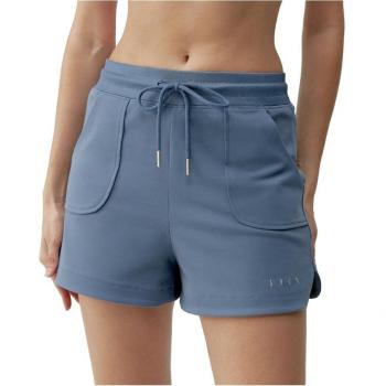 Born Living Yoga Short Abbie Bluestone - Pantalón Deportivo Amplio con Aberturas Laterales y Tejido Peach T de Fibras Sostenibles