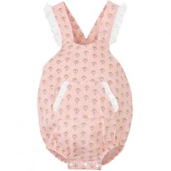 Ranita de bebé niña estampada con mini volantes