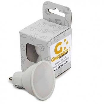 Greenice | Bombilla de LEDs GU10 7W 520Lm 30.000H Estuche Personalizado | Blanco Frío