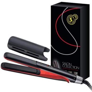 Remington Plancha de Pelo Salon Collection, Sistema de Calentamiento Doble, Placas Flotantes Extralargas, Resultados Profesionales, Cerámica Avanzada, 5 Temperaturas hasta 230°C, Digital, S9700