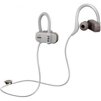Jam Live Fast Auriculares Bluetooth, ip67 Resistente al Sudor, 3 Arcos de tamaños incluidos, 12 Horas de duración de la batería, Manos Libres, Gris.