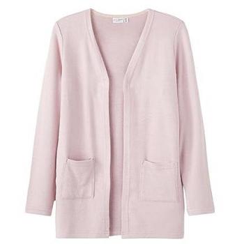 Name It Nkfvicti Girls' Knitted Cardigan - Plain Design