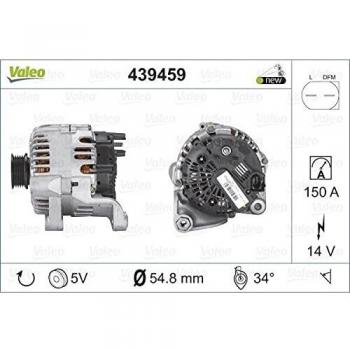 Alternador Valeo 439459, tipo: alternador, características: compatible con múltiples modelos de vehículos, alta eficiencia en la generación de energía, diseño compacto y ligero, fácil instalación, durabilidad garantizada