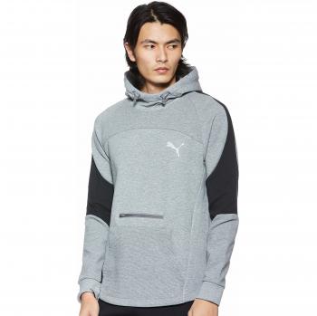Puma Evostripe Hoody Sudadera, Hombre, Medium Gray Heather, M