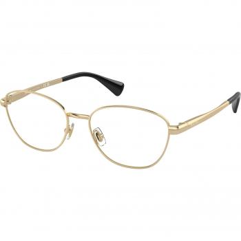 Ralph by Ralph Lauren RA6057 9116 Armazones para Mujer Dorados, Lentes Recetados Para Mujer Dorados, Gafas Recetadas para Mujer Dorados