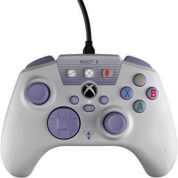 Turtle Beach REACT-R Controlador con Cable para PC/PS4 - Spark, incluye conexión por cable, diseño ergonómico, botones programables, retroiluminación LED y compatibilidad con múltiples plataformas