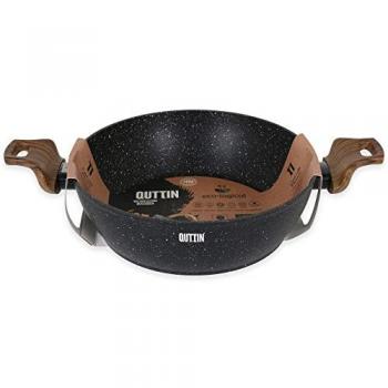 Sartén Guisera Antiadherente de Aluminio Forjado 24cm - Colección Ecológica, Apta para Todo Tipo de Cocinas, Diseño Funcional Ideal para Guisos