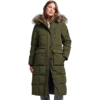 Superdry Women's Longline Faux Fur Trim Everest Jacket